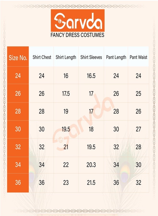 Sarvda Shree Krishna Dress for Kids for Baby Boy Radha Dress for Girls with Accessories Dhoti, Dupatta, Mukut Flute Complete set - Image 5